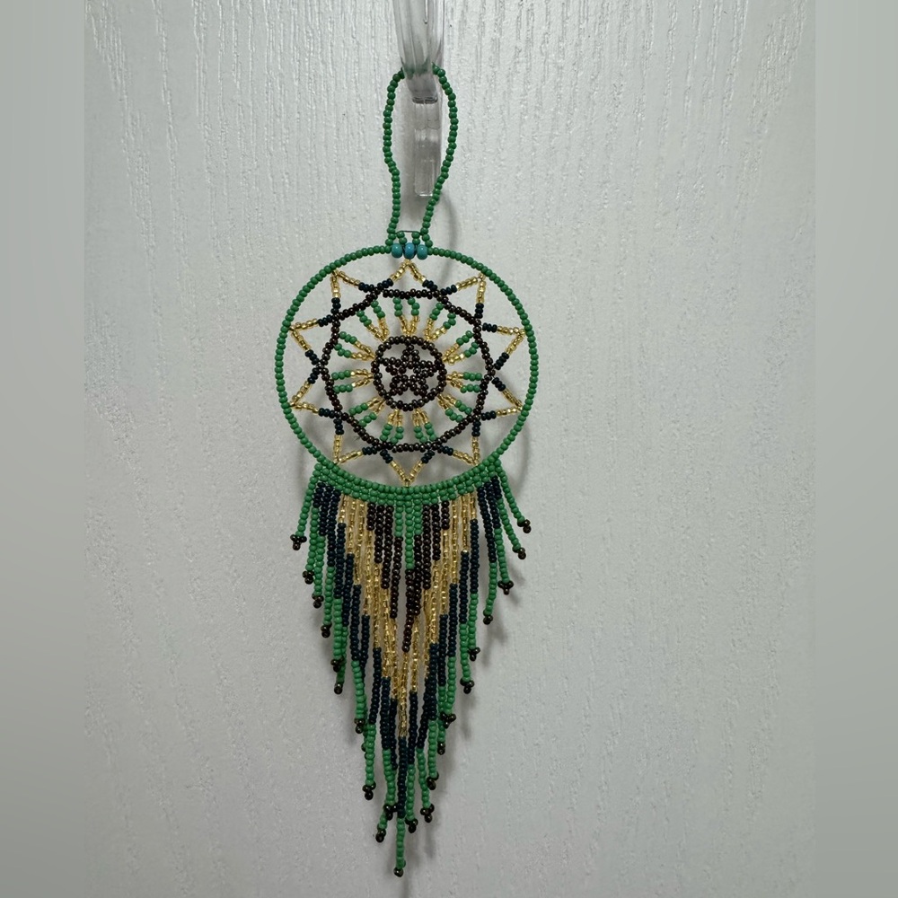 Huichol Beaded Dreamcatcher